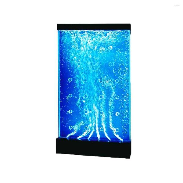 Decorações de jardim tela de aquário acrílico feng shui cortina parede voando bolha água varanda partição personalização