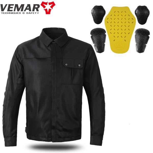 Giacche da uomo Primavera Estate Traspirante Moto Equitazione Abbigliamento in rete Giacca da moto moda nera Giacca da motocross con design a strisce riflettenti 230925