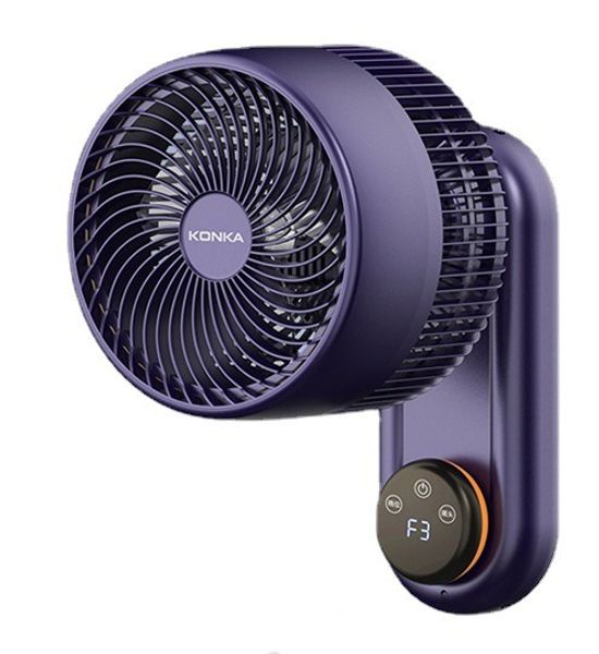 Ventilatori da parete con circolazione d'aria programmabile Ventilatori elettrici a parete Cucina domestica Bagno Luce Suono Ventilatore con telecomando