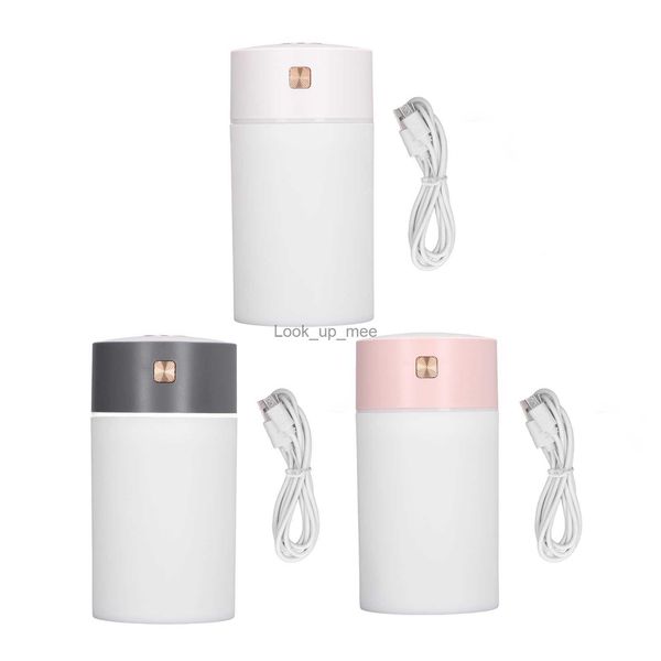 Umidificadores Cool Misting Umidificador Silencioso Umidificador 300ml Mist Umidificador Colorful Light Smart Power Off Fonte de alimentação USB para escritório YQ230926