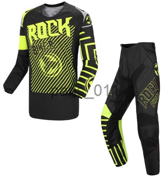 Andere Bekleidung ROCK BIKER Herren-Motorsport-Motocross-Ausrüstungskombinationen Dirt Bike Motorrad MX DH-Hosen Offroad-Berganzüge Sets x0926