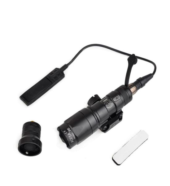 Airsoft Tactical SF M300 Mini Scout Light 250lumen lanterna tática com interruptor remoto montagem traseira para 20MM Weaver Rail6797957