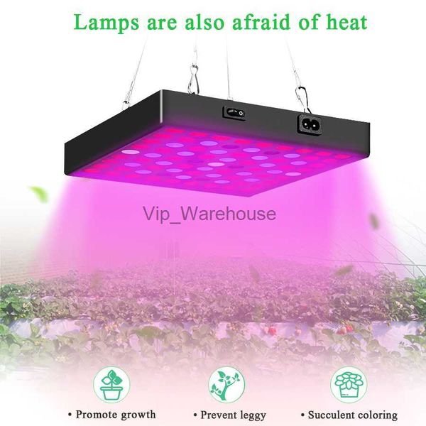 Luzes de cultivo 25W 50W LED Luzes de cultivo 410-730nm Painel de espectro completo Lâmpada de crescimento AC85-265V com IR UV para plantas de interior Mudas Suculentas YQ230926