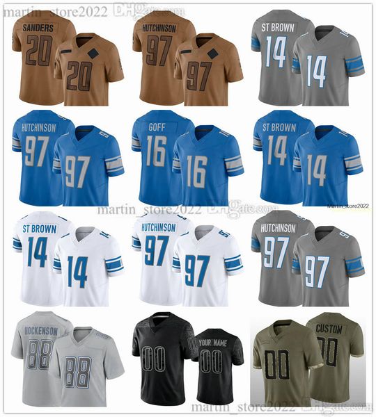 Maglie 2023 44 Malcolm Rodriguez 2 CJ Gardner-Johnson 34 Alex Anzalone 5 David Montgomery 77 Frank Ragnow 96 Isaiah Buggs 68 Taylor Decker 11 Kalif Raymond 3 Jack Fox