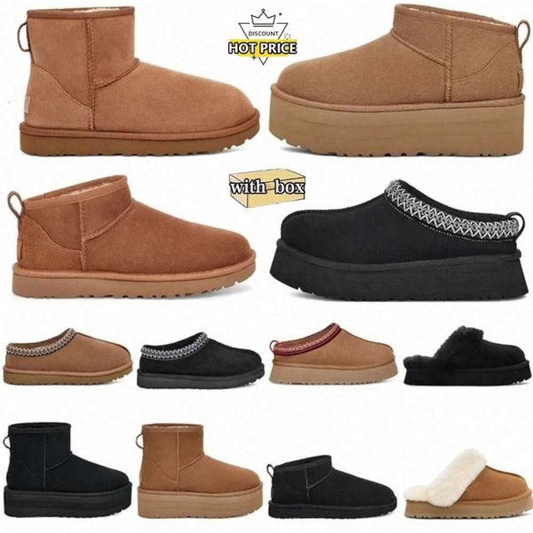 Stivali da donna australiani Stivali classici Stivali caldi USA GS piattaforma uggsliess Mini caviglia australia bailey inter Satin Pelliccia piena Soffici pantofole uggsliess pelose buck