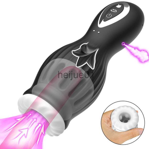 Masturbatori Succhiare automatico Leccare la lingua Masturbatori maschili Pompino orale Figa Tazza per masturbazione Pene vaginale Vibratore Giocattoli sessuali per uomini x0926