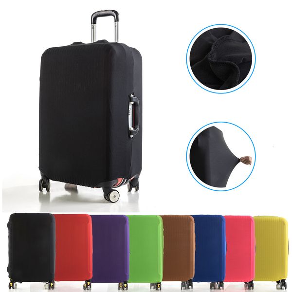 Saco peças acessórios capa de bagagem tecido elástico protetor de mala de bagagem capa de poeira adequada para mala de viagem de 18-32 polegadas organizador de viagem 230926