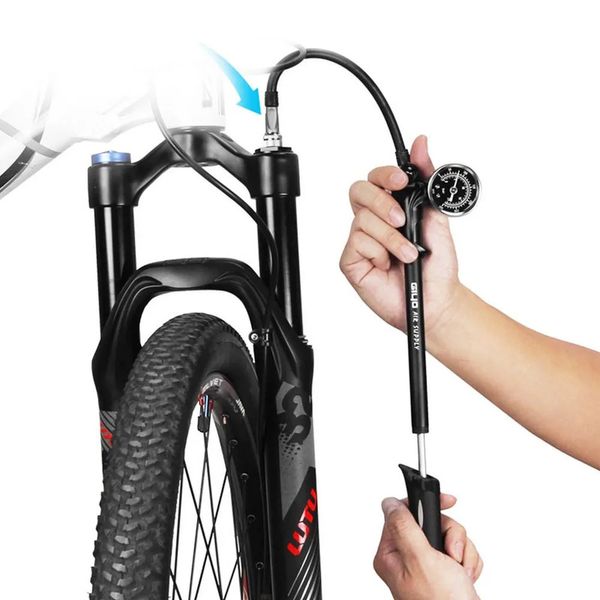 Pompe per bici bomba bicicleta Pompa per bicicletta 300PSI Forcella anteriore Pompa per ammortizzatori ad alta pressione INFLator Pompe per pneumatici per bici Ammortizzatore 230927