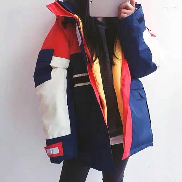 Damen Trenchcoats 2023 Daunenjacke Tops für Männer und die gleiche verdickte Winterkleidung Skianzug Mantel
