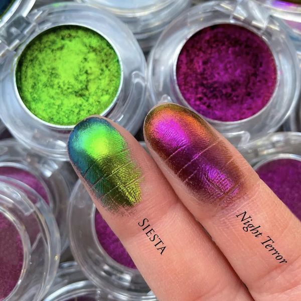 Göz farı multi chrome bukalemun göz farı metalik parlak göz farı paleti pigment profesyonel gözler makyaj partisi kozmetik 230927