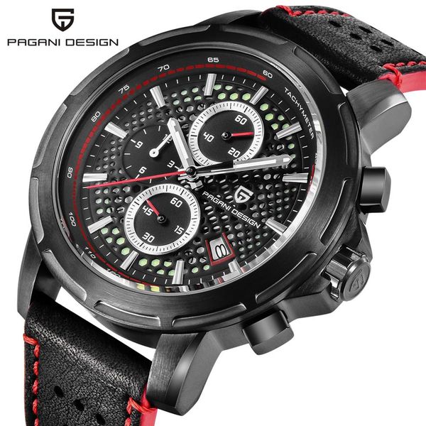 PAGANI Design Fashion Blu quadrante grande orologio sportivo militare da uomo orologio da polso al quarzo luminoso cronografo orologio da uomo reloj hombre272m