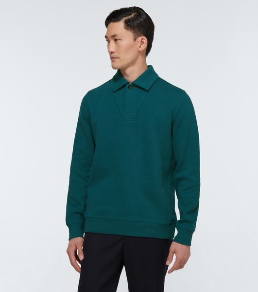 Herren Polos Herbst Winter Neuer Stil Kleidung für Herren Loro Piana Langarm-Polopullover Freizeithemden