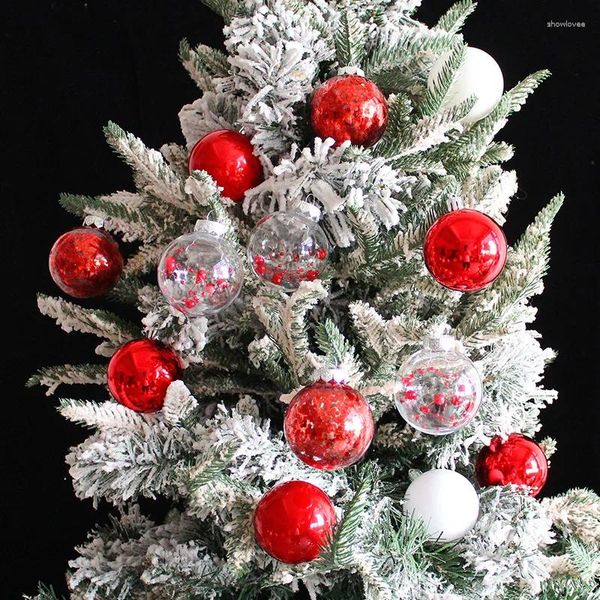 Decorazioni per feste Palline per albero di Natale 16 pezzi con scatola da 6 cm Grandi decorazioni con palline multicolori Set di ornamenti per la casa