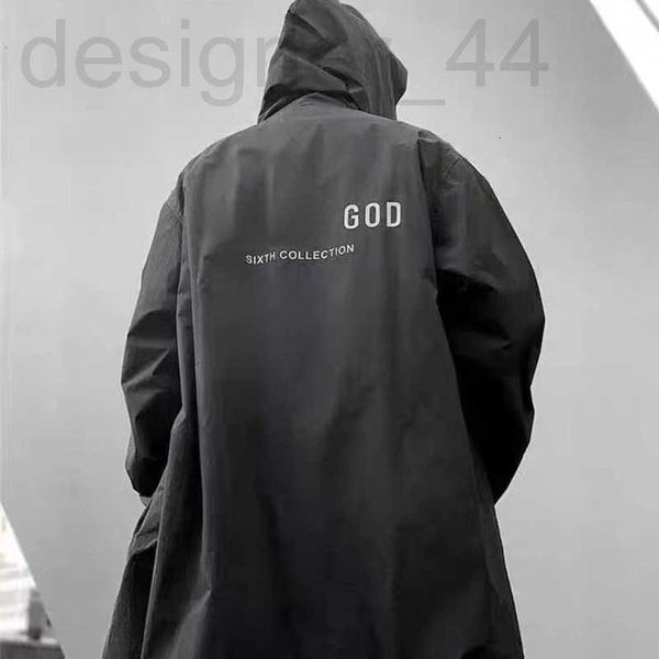 Jaquetas masculinas Designer Nevoeiro Jaqueta Mens Designer Reflexivo Long Windbreaker Nylon Impermeável Com Capuz Hip Hop Moletom Homens Mulheres Sportswear BJDH