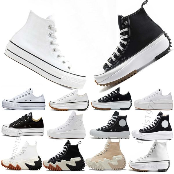 Botte cuir pour homme sapatos de lona run star sapatos femininos sapatos casuais plataforma sapato esporte tênis primavera e outono clássico triplo preto branco sapatos altos baixos