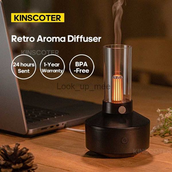 Luftbefeuchter USB Tragbare Filament Luftbefeuchter Duftende Pflanze Ätherisches Öl Aroma Diffusor LED Nachtlicht Wasserlose Smart Shutoff YQ230927