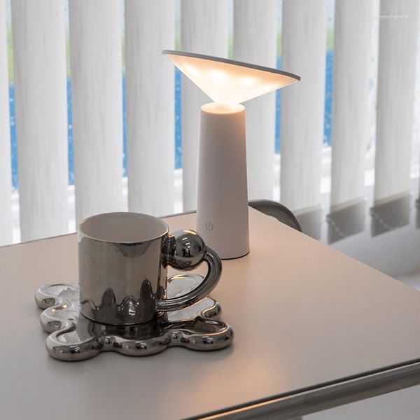 Lâmpadas de mesa criativa e rotativa atmosfera lâmpada decorativa para quarto cabeceira restaurante mesa luz