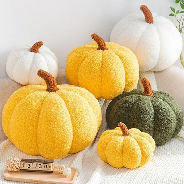 Cuscino per divano, sedia, soggiorno, decorazione, zucca, ufficio, carino, imbottito in peluche, morbido super