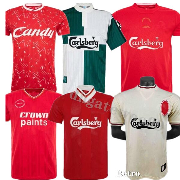 DALGLISH Retro-Fußballtrikots Gerrard 2005 Smicer Alonso 10 11 Fußballtrikots 95 96 FOWLER TORRES 82 89 91 Maillot 85 86 Kuyt Keane 08 09 SUAREZ-Trikot 2023 2024