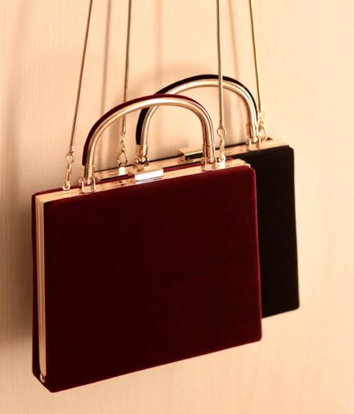 Вечерняя сумка, сумки с металлическим каркасом, уникальный дизайн, женские бархатные сумки на плечо, женские сумки-мессенджер высокого качества, черный, красный 230926