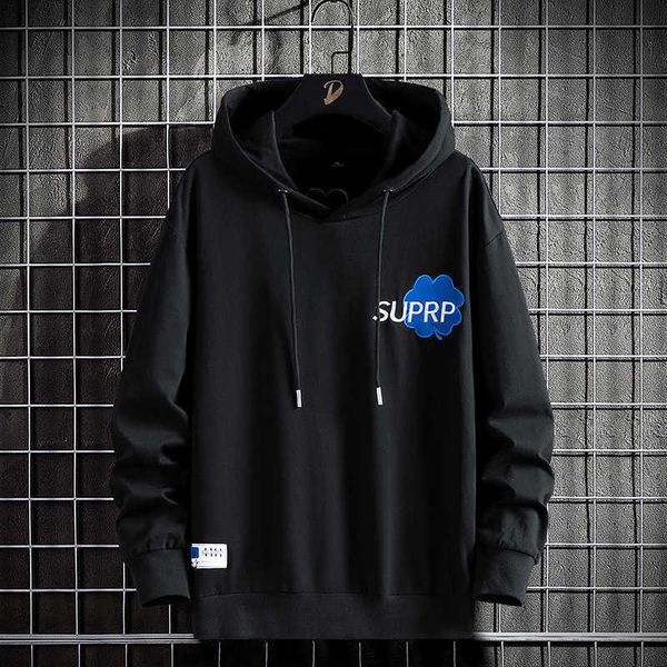 Herren Hoodies Sweatshirts Casual für 2023 Frühling Herbst Schwarz Grau OverSize 6XL 7XL 8XL Hoodie Sweatshirt Männer Hip Hop Skateboard Streetwear Kleidung J230926