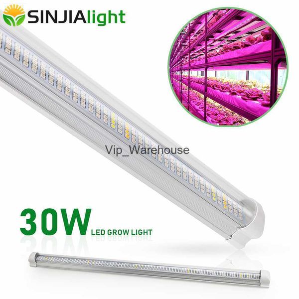 Grow Lights 60 cm T8 Tubo a spettro completo LED Coltiva la barra luminosa 30 W 300 LED Lampada per crescita delle piante Striscia per coltura idroponica Acquario Fiore Vegs Grow Tent YQ230926 YQ230926