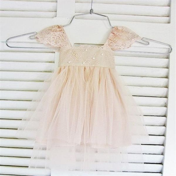RUE DEL SOL blush vestido de menina flor renda francesa e vestido de tule de seda para bebê menina blush vestido de princesa blush tutu299x