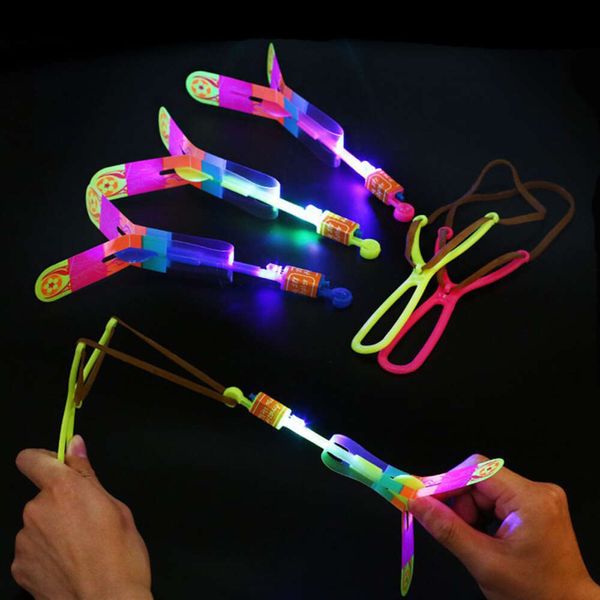 10/20 Stück LED-Beleuchtung, leuchtendes Spielzeug, fliegende Schleuder, fliegende Spielzeuge, Weihnachtsdekoration, Licht, schnell, schnelles Katapult