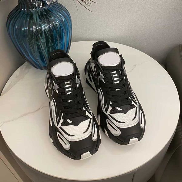 Designer sapatos casuais 19fw sinfonia preto branco tênis cápsula série sapatos lates p cloudbust trovão treinadores de borracha baixa plataforma superior tênis elevador sapatos 46
