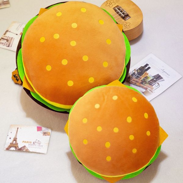 Plüschkissen Kissen Plüschtiere Hamburger-Formkissen kreatives lustiges Plüschtier Puppenkissen Kissen Kind Geschenk realistische Hamburger Stofftiere 230926