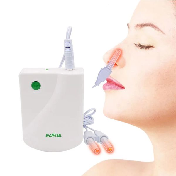 Barbeadores elétricos Sinusite Rinite Cura Terapia BioNase Nariz Tratamento Dispositivo de massagem nasal Febre do feno Pulso de baixa frequência Laser Cuidados de saúde 230927