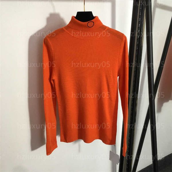 Maglione di cachemire Maglione da donna Designer Maglia Top Moda Comfort Maglieria sottile Maniche lunghe Collo alto Pullover morbido elastico Maglioni lavorati a maglia Donna Rosso