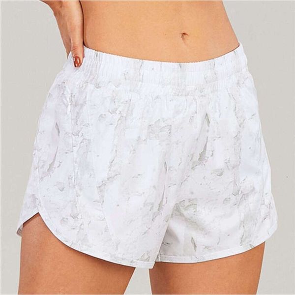 LU LUL-0160 Pantaloncini da yoga da donna alla moda Pantaloni da donna Esercizio Abbigliamento fitness Ragazze di marca Runn Pantaloni da palestra elastici Donna Con coulisse Foderato Abbigliamento sportivo Corto M80X