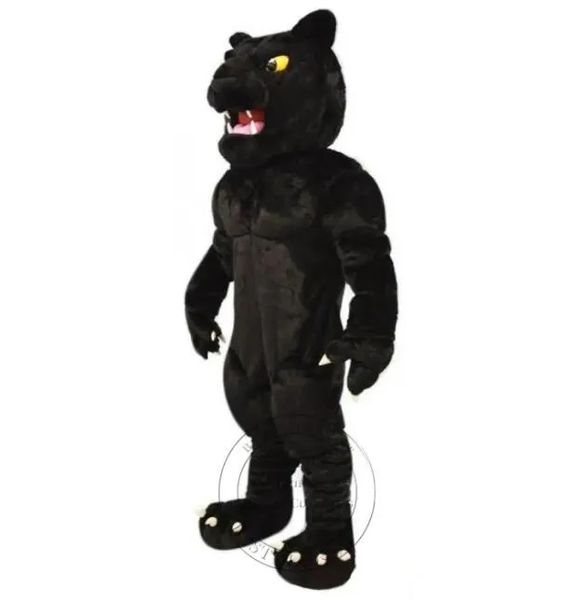 Traje de mascote de pantera negra de Halloween poder andando terno de Halloween grande traje de evento terno vestido de festa de melhor qualidade.
