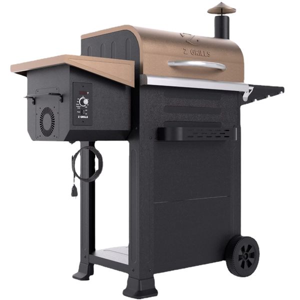 GRIGLIE Z ZPG-6002B 573 mq. in. Griglia e affumicatore a pellet di legno, forno da campeggio in rame, barbecue all'aperto