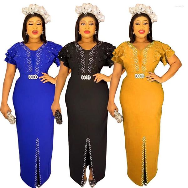 Roupas étnicas ICCLEK Vestidos Africanos para Mulher Vestido Feminino Tamanho Grande Estilo Elegante Vestido de Noite Mulheres 2023