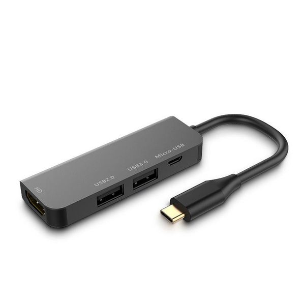 4-in-1-Typ-C-Hub 4K 1080p Typ C auf HD/Micro-USB/USB 3.0/USB 2.0 HD-Switch-Adapter auf HD-USB-Switcher DHL