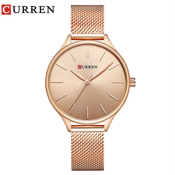 CURREN orologio Moda Stile semplice Nuovo braccialetto da donna Orologi Abito da donna Orologio da polso al quarzo Orologio femminile Regali relogios femini200p