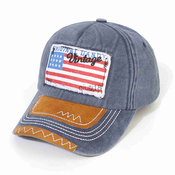 Top Caps 2023 Yüksek kaliteli ABD bayrak kamuflaj beyzbol şapkası Snapback şapka şapka ordusu Amerikan bayrağı beyzbol kapağı kemik kamyoncu Gorras x0927