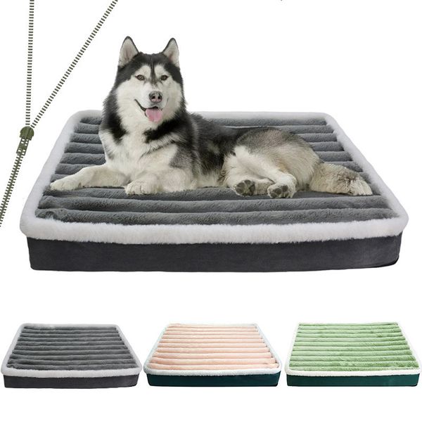 Canis canetas Cama de cachorro para tapete de cachorro grande com zíper Cama de animal de estimação Tapete de cachorro para colchão de animal de estimação médio Almofada de espuma de memória Colchão ortopédico para tapete de animal de estimação 230926