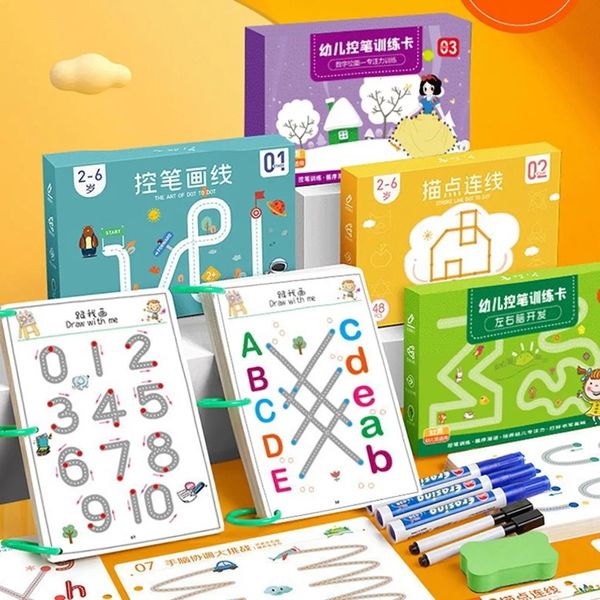 Öğrenme Oyuncaklar Montessori Çizim Oyuncak Kalem Kontrol Eğitimi Yazma Kurulları Matematik Öğrenme Maç Oyunları Çocuklar İçin Toddler Eğitim Oyuncak 230926