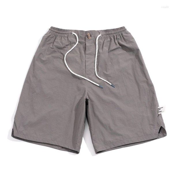 Shorts masculinos carga japonesa verão curto harajuku em linha reta calças casuais cor sólida esportes praia jorts roupas masculinas ginásio