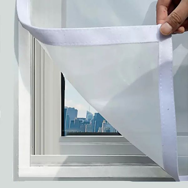 Diğer Ev Tekstil Beyaz Pencere Ekranı Örgü Hava Tül Ayarlanabilir Yaz Görünmez Antimosquito Net Fiberglas Çıkarılabilir Yıkanabilir Özelleştir 230927