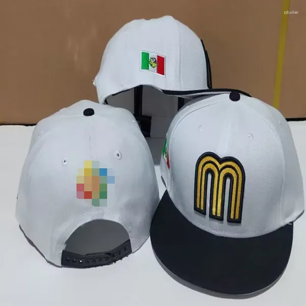 Designer Bola Caps Marca Est México M Carta Snapback Hip Hop Casquette Gorras Chapeus Toucas Adulto Chapéus Ajustáveis para Homens Mulheres Beisebol Planas