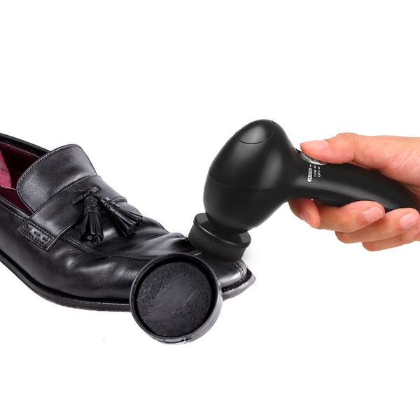 Outra organização de limpeza Mini portátil sapato elétrico escova brilho polidor kit limpador de poeira com 4 cabeças de couro cuidados 230926