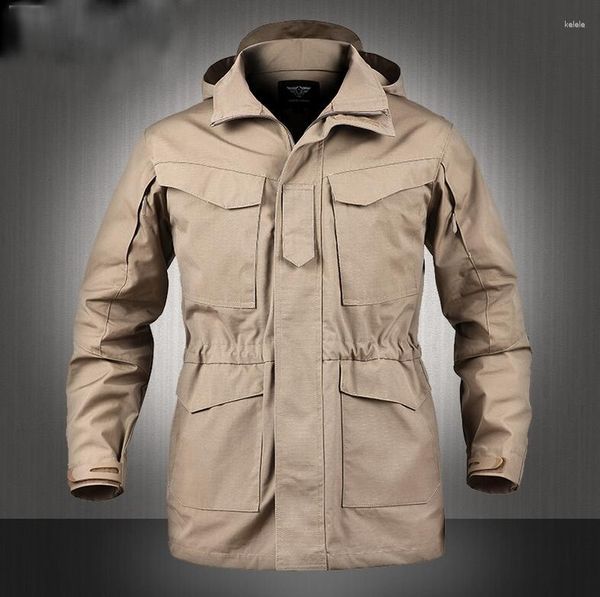 Trench Coats Masculinos Chegada Atualizado M65 Casaco Tático Homens Jaqueta Moda