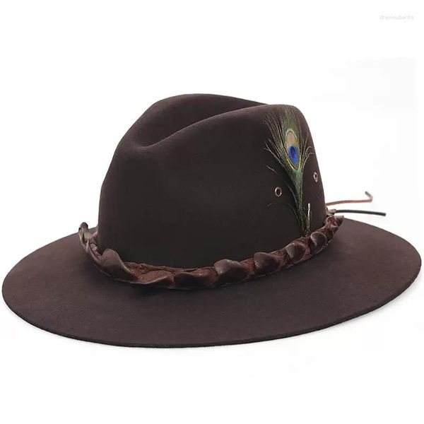 Береты из крокодиловой кожи с поясом, фетровая шляпа для мужчин и женщин, шерстяная шляпа в стиле ретро, серо-коричневый цвет, размер S-XL