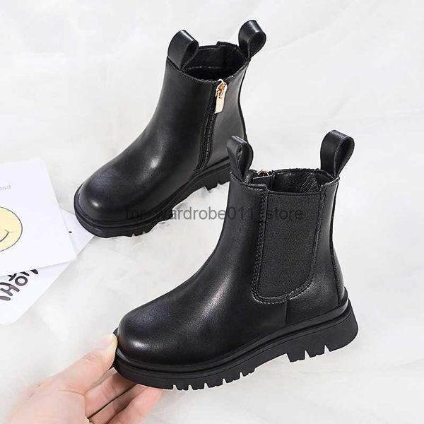 Stiefel 2022 Kinder Stiefel Herbst Winter Neue Kinder Armee Stiefel Kinder Koreanische Kurze Stiefel Britische Stiefel für Kinder Mädchen schnee Schuh Q230926