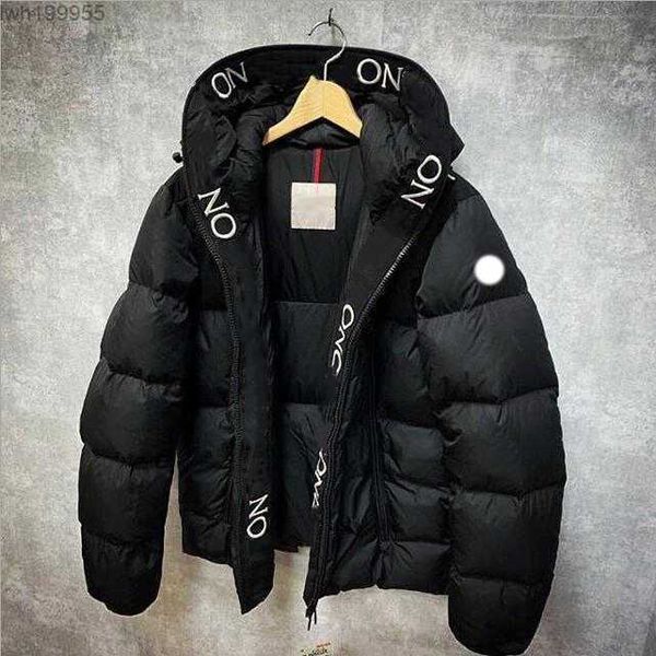 Luxuriöse Designer-Herrenmode-Jacke, klassische Marke, Daunenmantel mit Buchstaben, Schulterklappen, beliebte Winter-warme Outdoor-Jacke