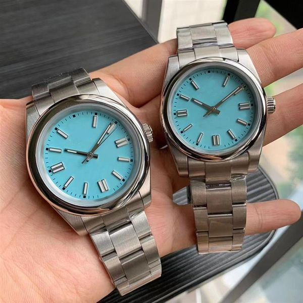 Relógio masculino movimento japonês 41mm novo tipo de concha molde aberto 904L caixa de aço de precisão à prova d'água vidro de safira filme azul luminoso273V